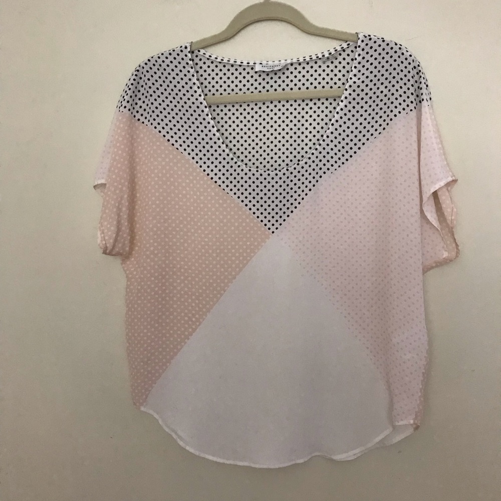 🚨Equipment Blouse Oversized Top Silk Polka Dots🚨